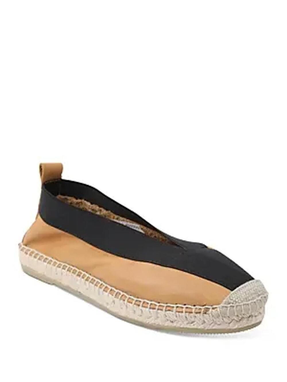 Andre Assous Women's Lulu Slip-On-Espadrille 6 Brown Leather Espadrille Flats